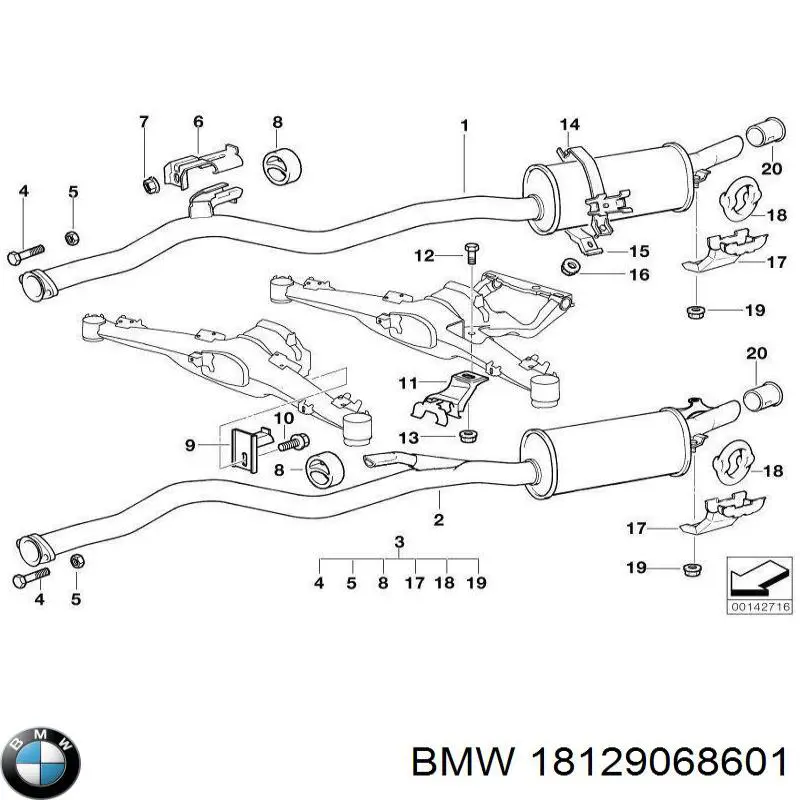 Купити 18129068601 BMW 