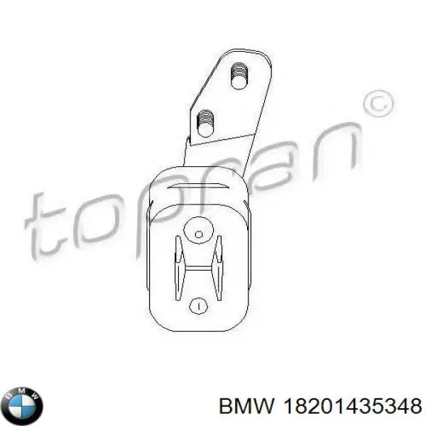 Купити 18201435348 BMW Подушка глушника