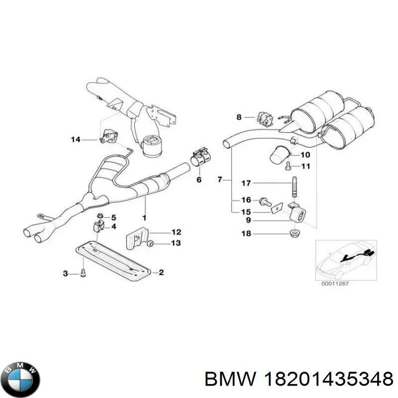 Подушка кріплення глушника BMW 18201435348 ціна, від 5.63 USD