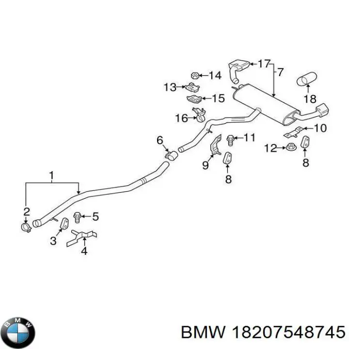  BMW 18207548745 ціна, від 11.36 USD