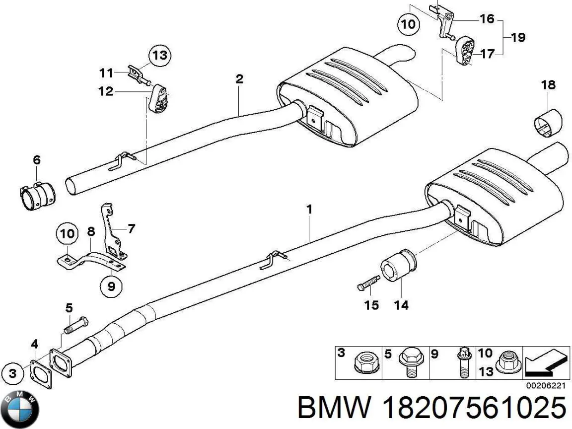  BMW 18207561025 ціна, від 16.67 USD