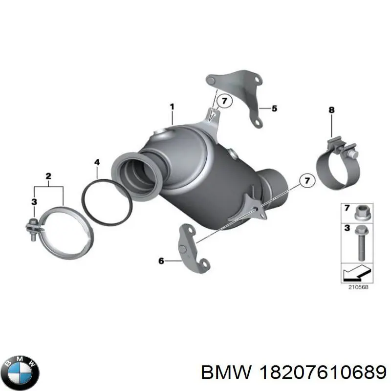 Конвертор-каталізатор на BMW X6 (E71)