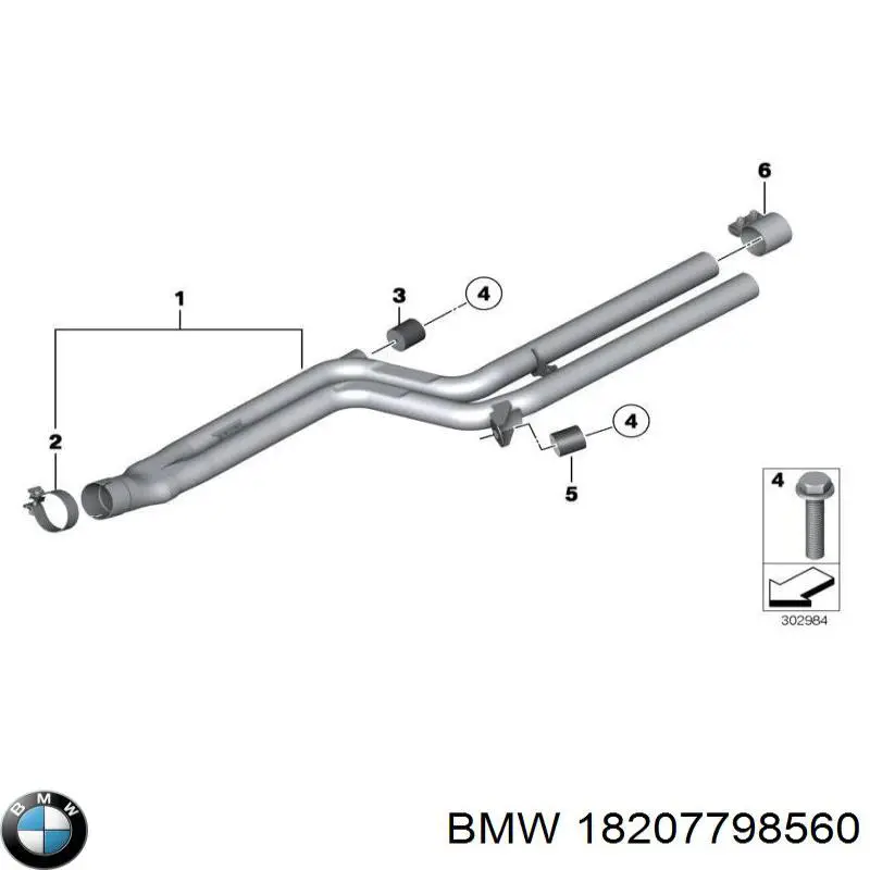 Кріплення глушника заднє BMW 18207798560 ціна, від 34.89 USD