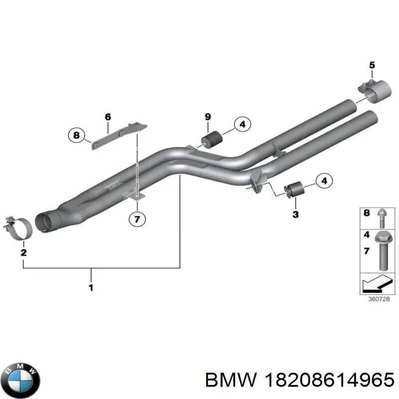  BMW 18208614965 ціна, від 87.34 USD
