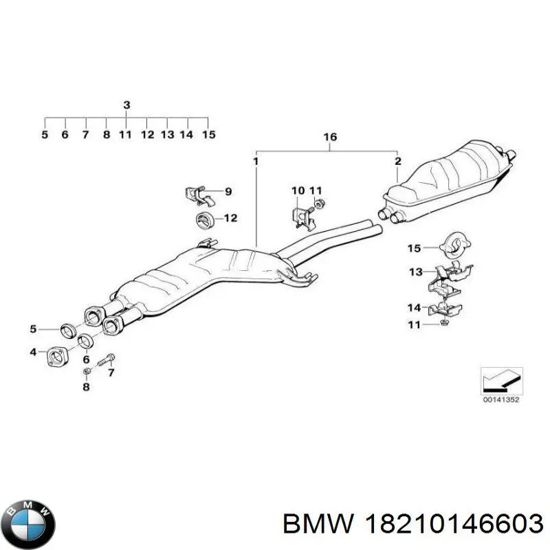  BMW 18210146603 ціна, від 209.83 USD