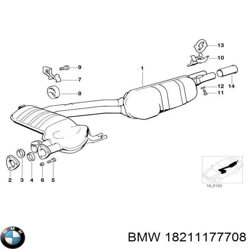  BMW 18211177708 ціна, від 10.18 USD