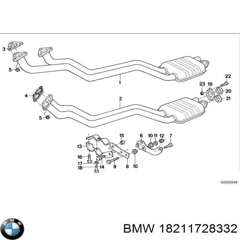 Подушка глушника 18211728332 BMW