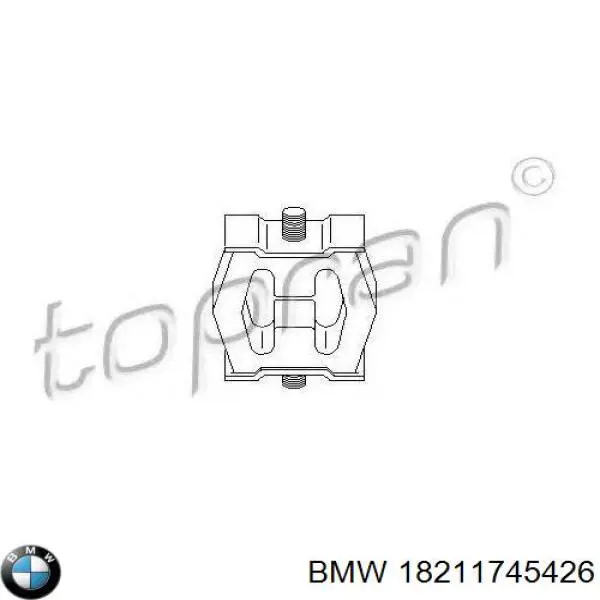 Купити 18211745426 BMW Подушка глушника