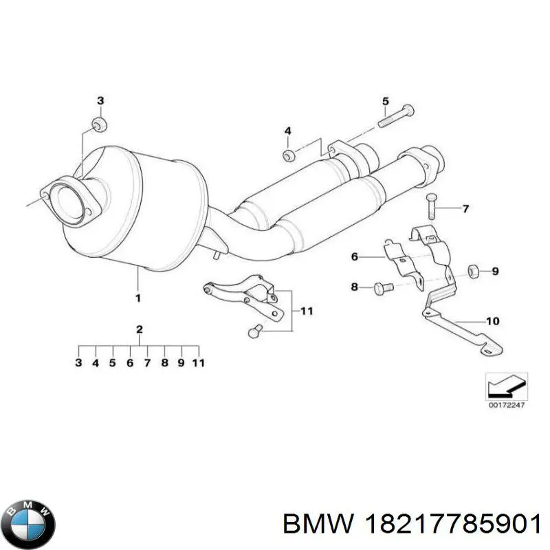  BMW 18217785901 ціна, від 55.04 USD