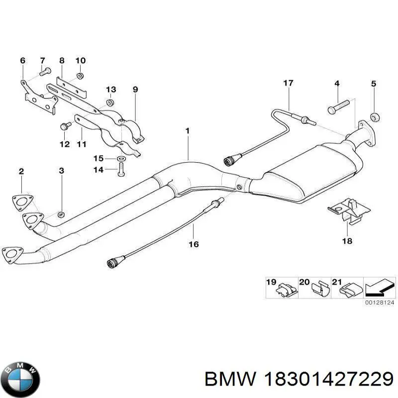 Глушник, передня частина BMW 18301427229 ціна, від 1619.09 USD