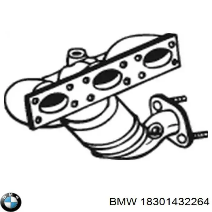 Глушник, центральна частина 18301432264 BMW