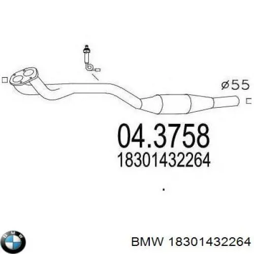 Глушник BMW 18301432264 ціна, від 1622.79 USD