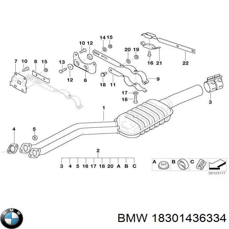  BMW 18301436334 ціна, від 22.61 USD