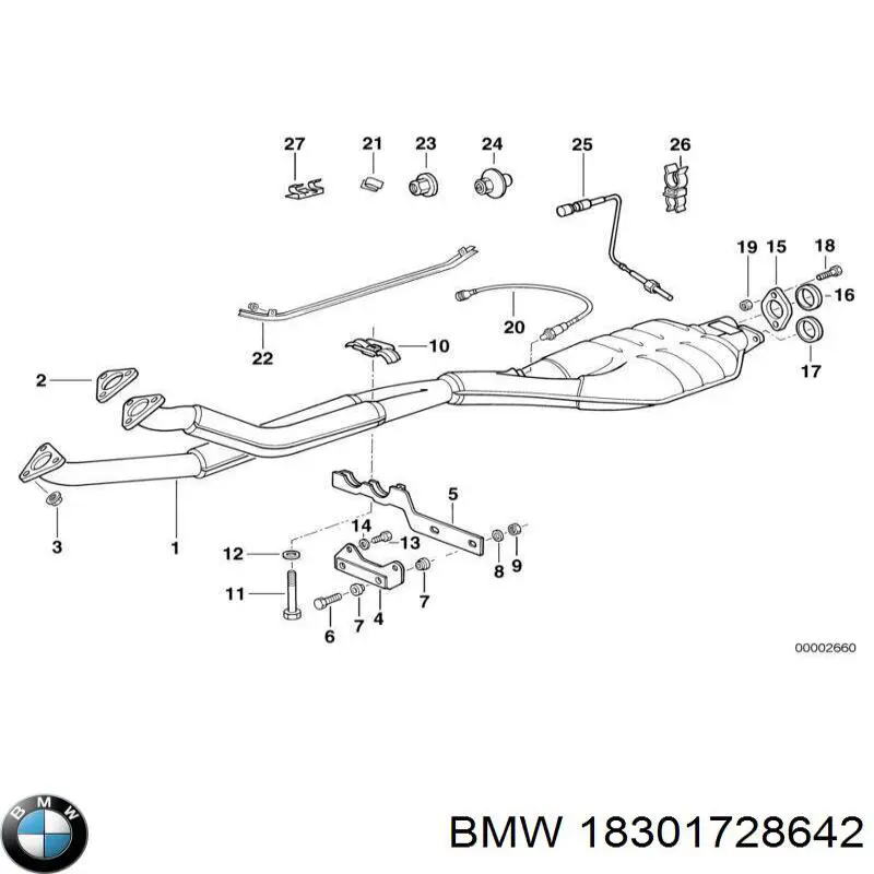  BMW 18301728642 ціна, від 21.81 USD