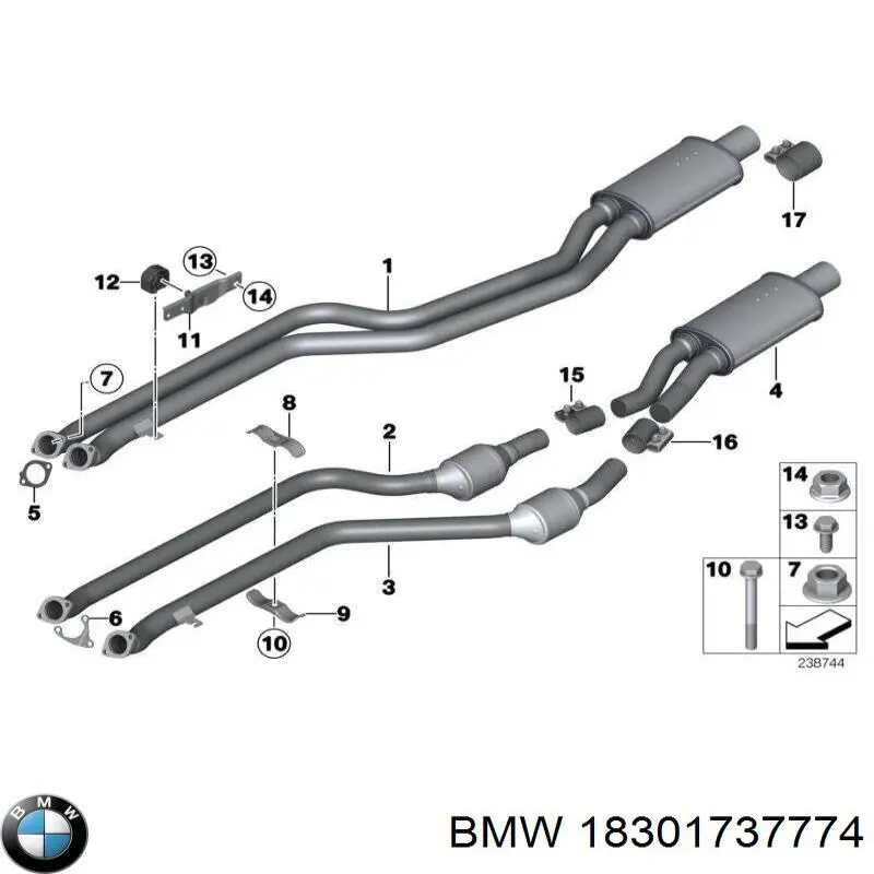 854913 Opel Гайка випускного колектора