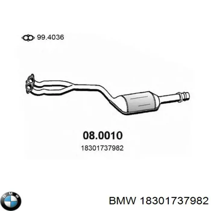 Купити 18301737982 BMW Перетворювач відпрацьованих газів