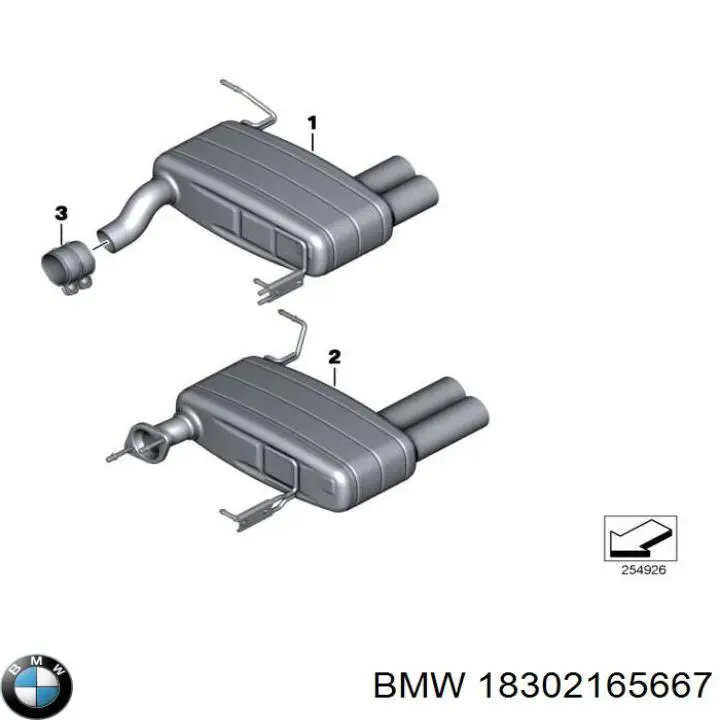  BMW 18302165667 ціна, від 833.85 USD