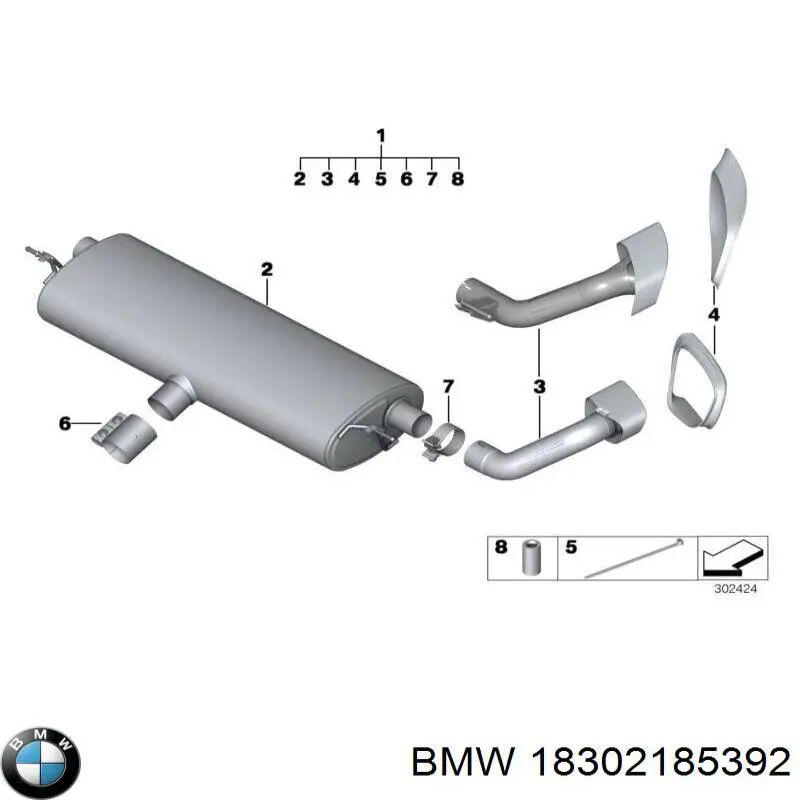  BMW 18302185392 ціна, від 514.79 USD