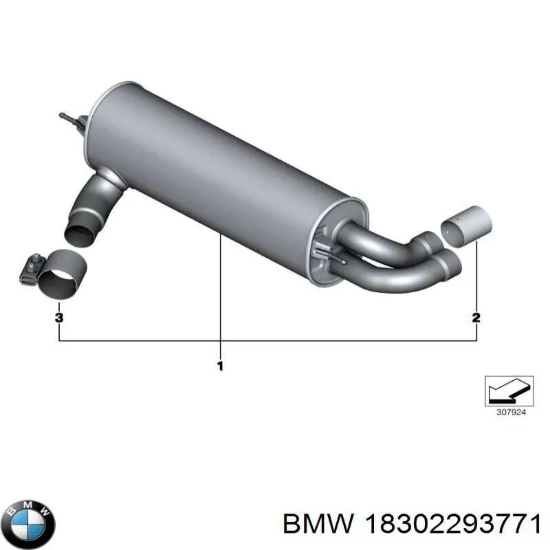  BMW 18302293771 ціна, від 1390.50 USD