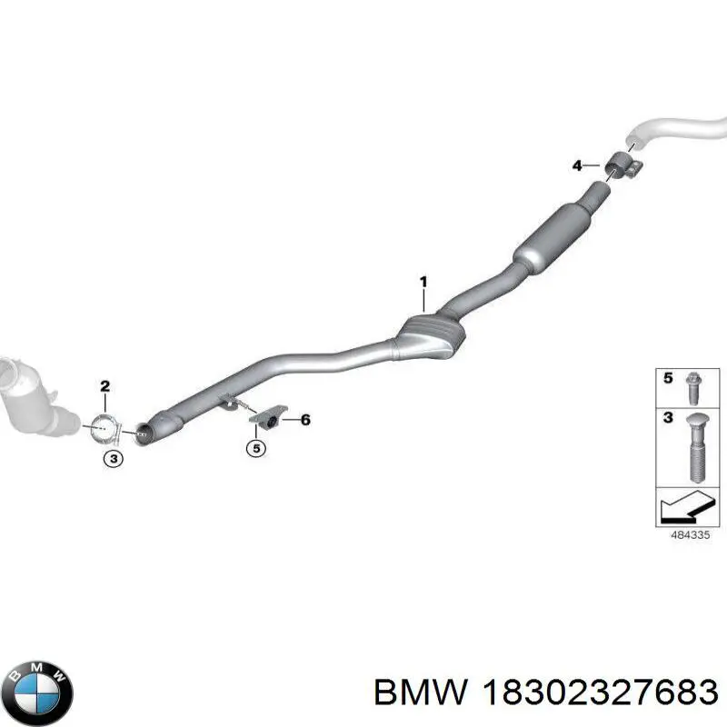З'єднувальні елементи, система випуску BMW 18302327683 ціна, від 38.71 USD