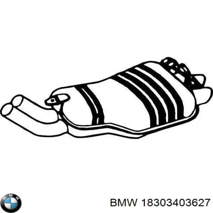 Вихлопна труба BMW 18303403627 ціна, від 63.33 USD