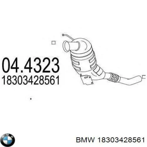 Купити 18303428561 BMW Труба приймальна (штани) глушника, передня
