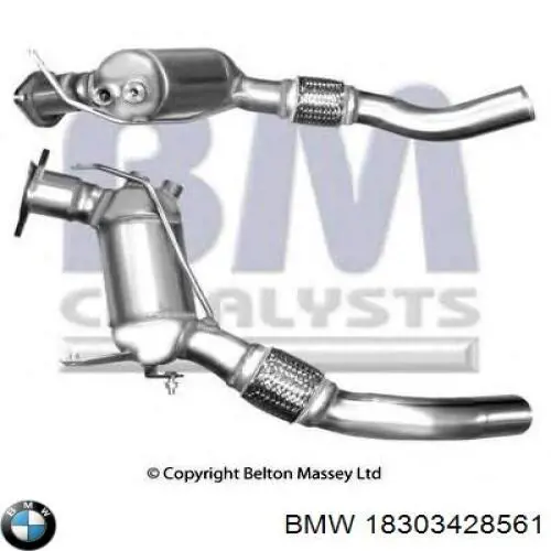Труба приймальна (штани) глушника, передня BMW 18303428561 ціна, від 214.66 USD