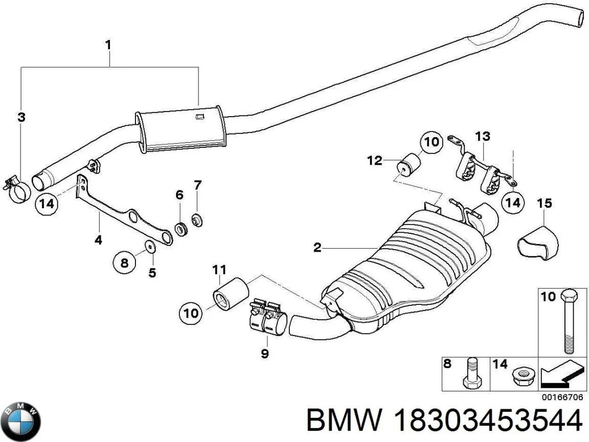  BMW 18303453544 ціна, від 92.16 USD