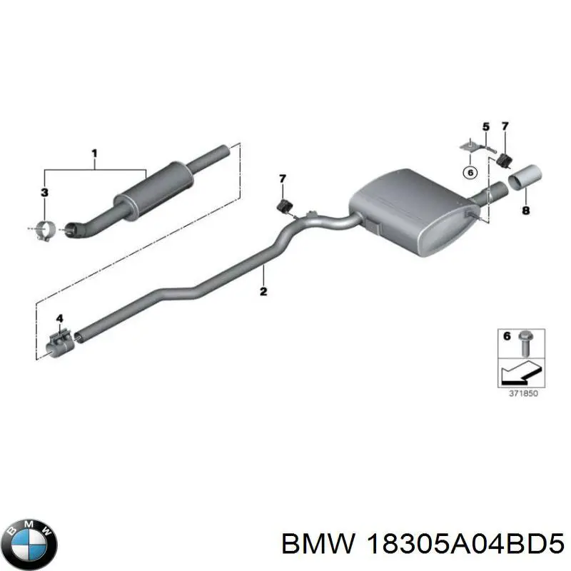 18305A04BD5 BMW 