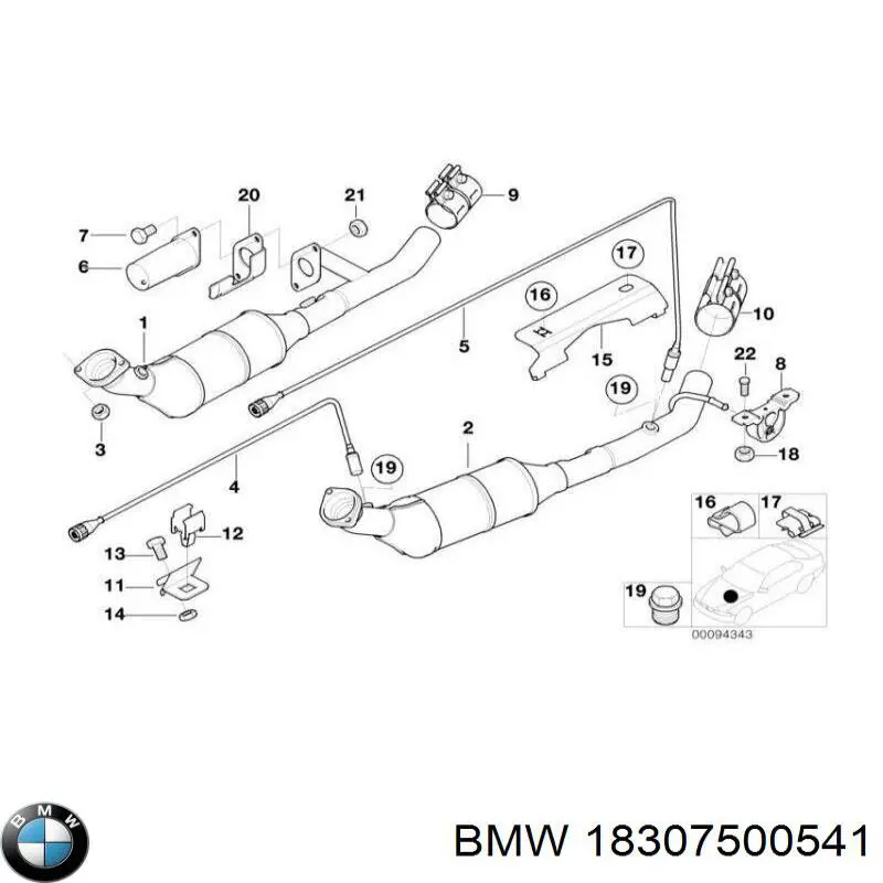  BMW 18307500541 ціна, від 1346.14 USD