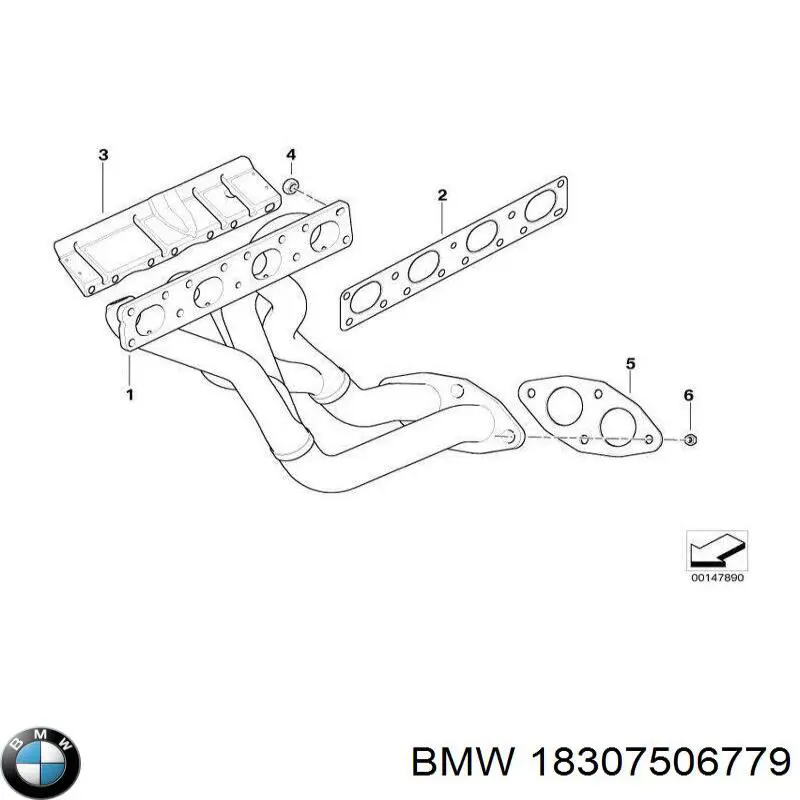 Купити 18307506779 BMW Прокладка до глушника