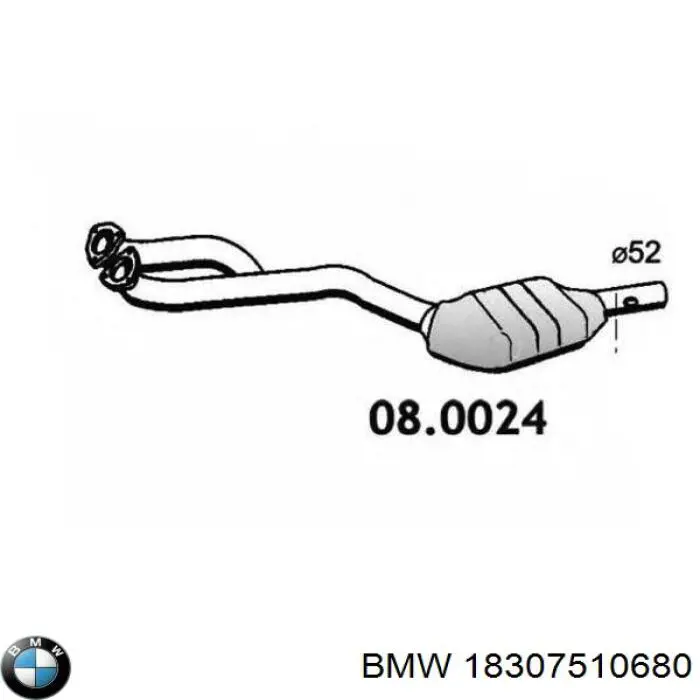 18307510680 BMW Каталітичний нейтралізатор відпрацьованих газів