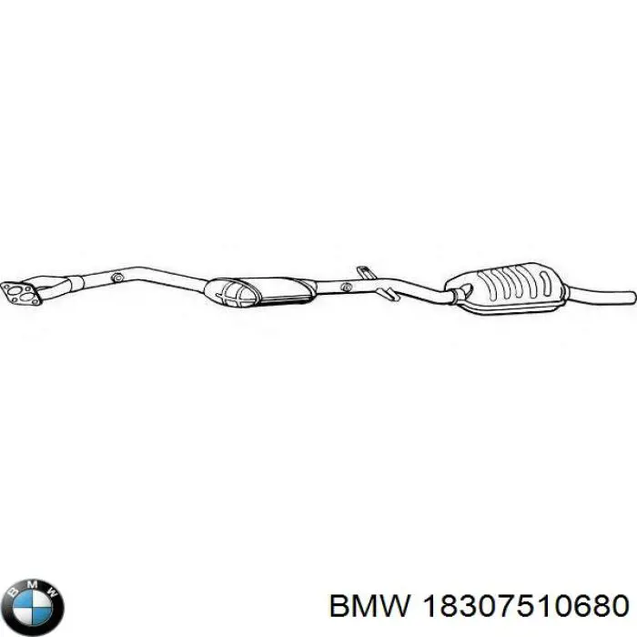 Конвертор-каталізатор (каталітичний нейтралізатор) BMW 18307510680 ціна, від 50.66 USD