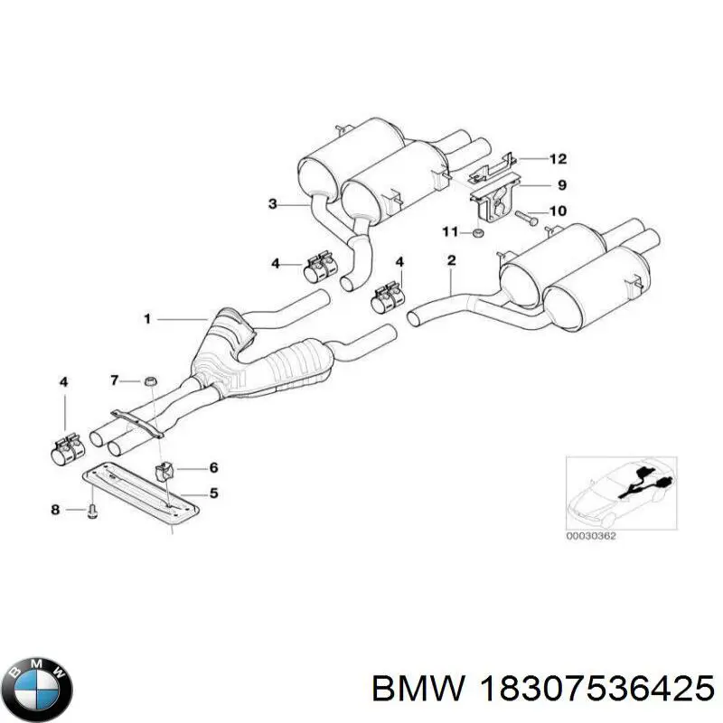 Кріплення глушника переднє FA1 004963 ціна, від 7.90 USD