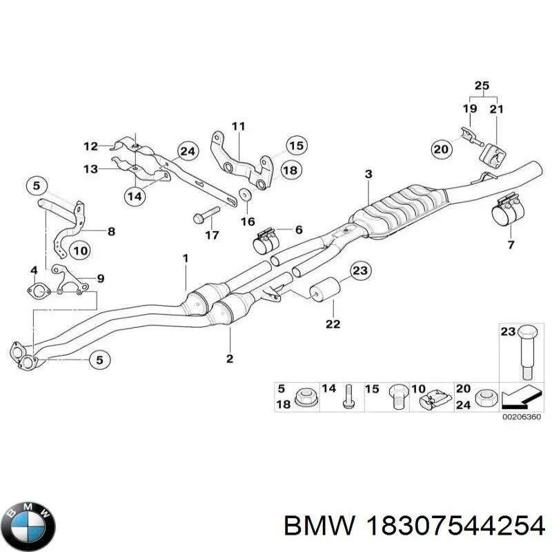 Купити 18307544254 BMW 
