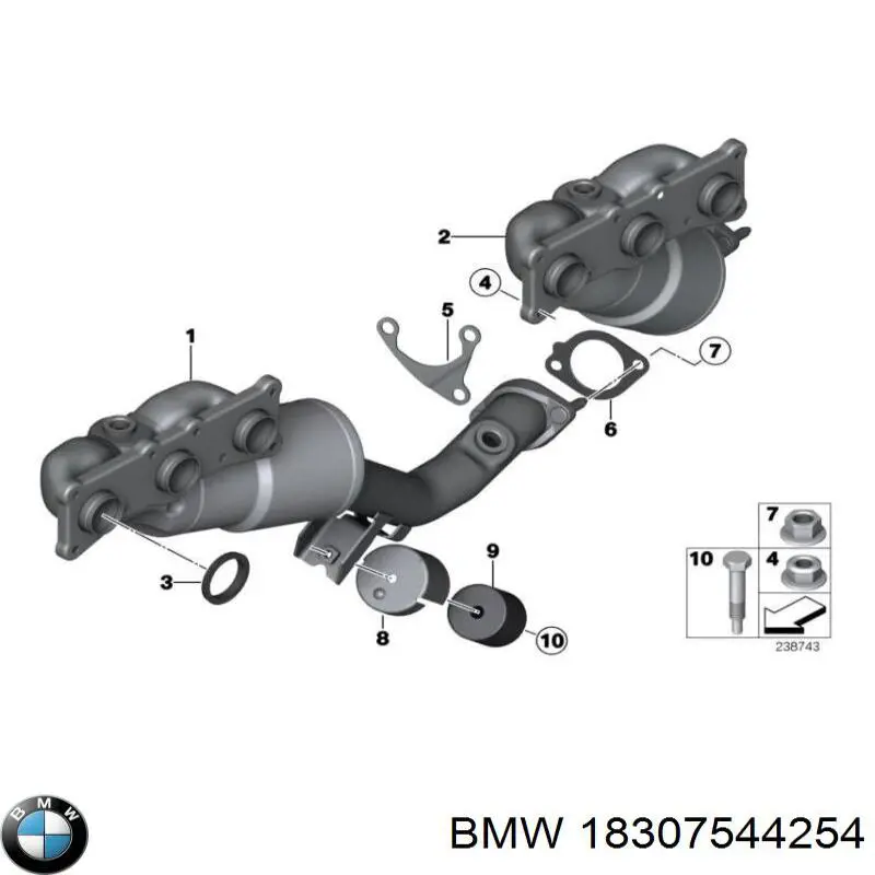  BMW 18307544254 ціна, від 1197.47 USD
