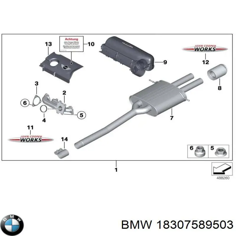  BMW 18307589503 ціна, від 14.11 USD