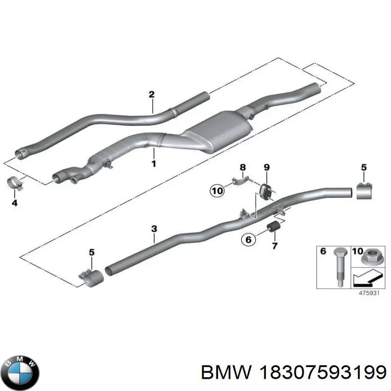 Відбійник заднього моста BMW 18307593199 ціна, від 19.00 USD