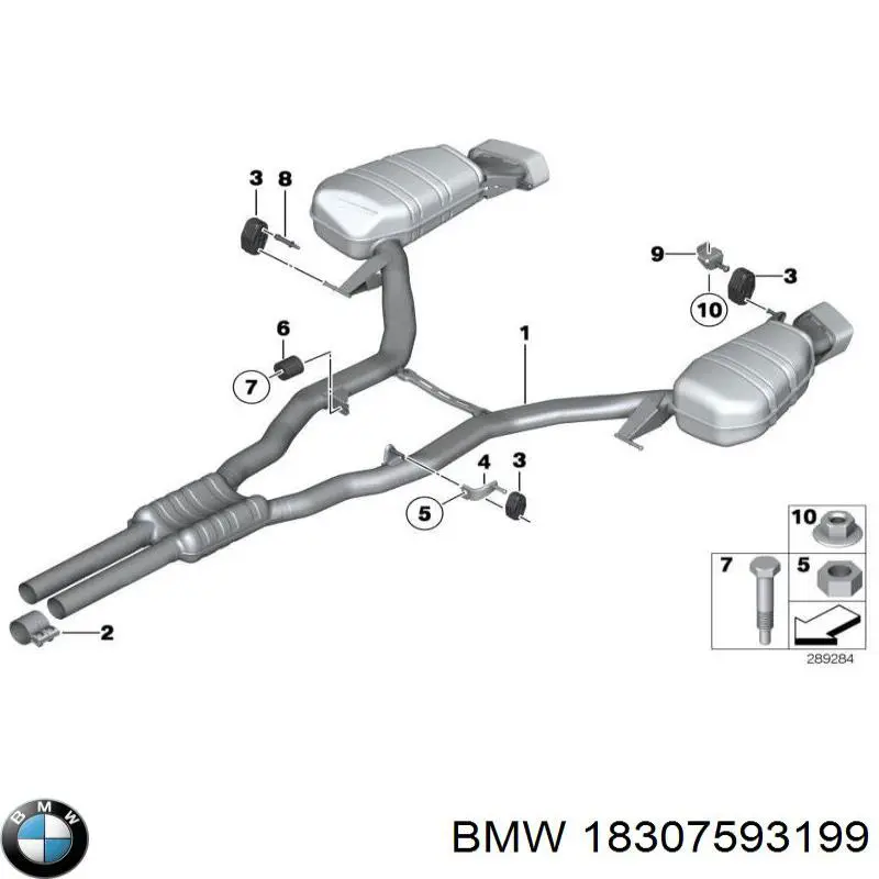 Купити 18307593199 BMW Відбійник заднього моста