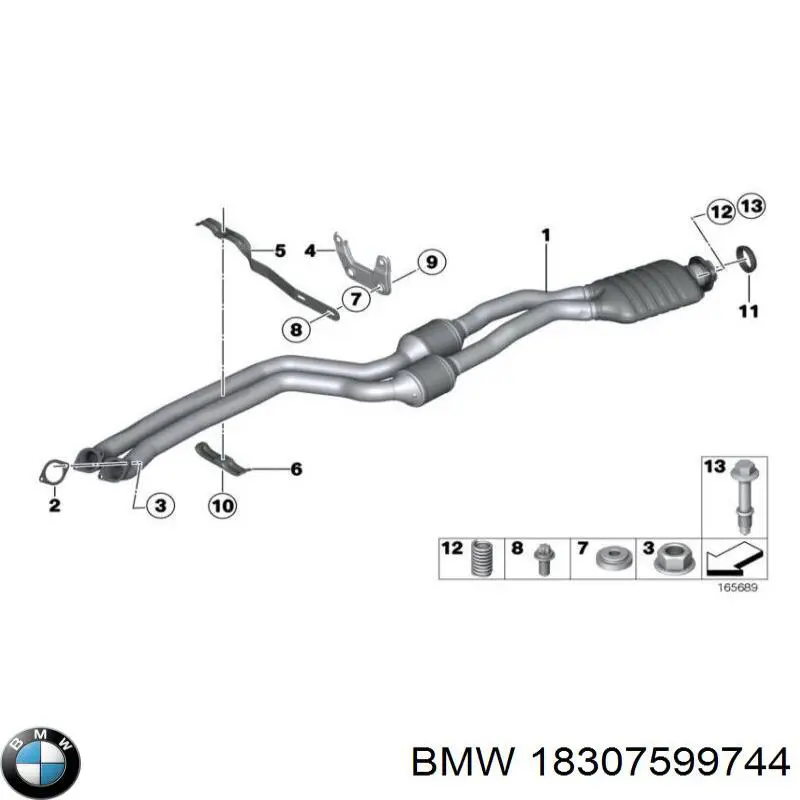  BMW 18307599744 ціна, від 126.69 USD