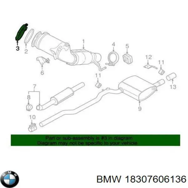 Зєднувальний хомут випускного колектора BMW 7606136 ціна, від 11.40 USD