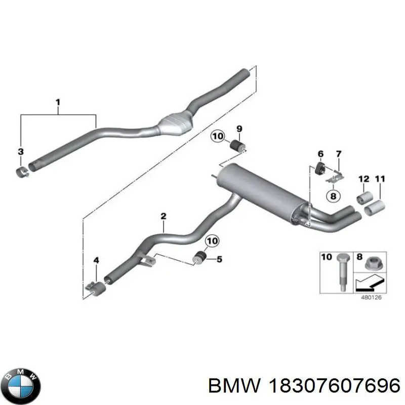 Купити 18307607696 BMW 