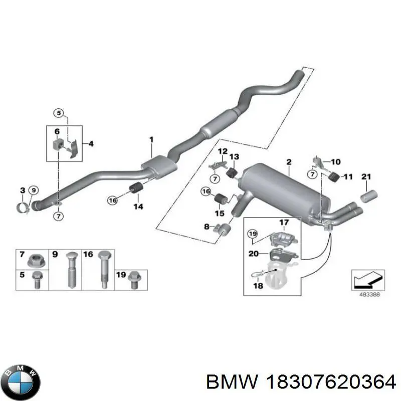  BMW 18307620364 ціна, від 6.33 USD