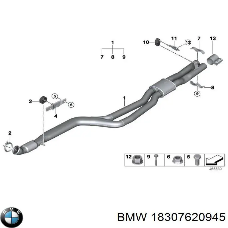 18307620945 BMW Кріплення глушника заднє