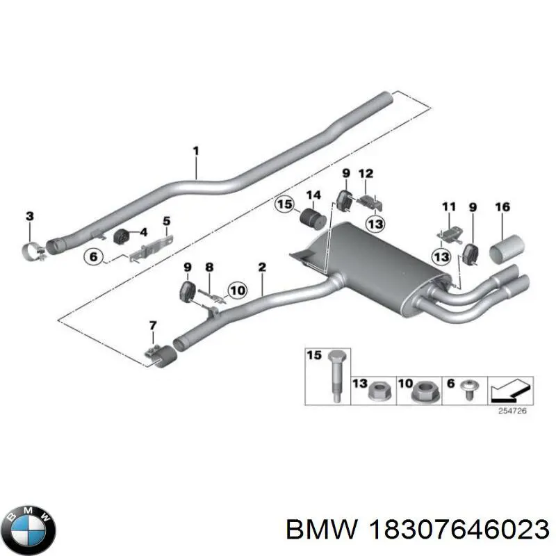  BMW 18307646023 ціна, від 253.39 USD