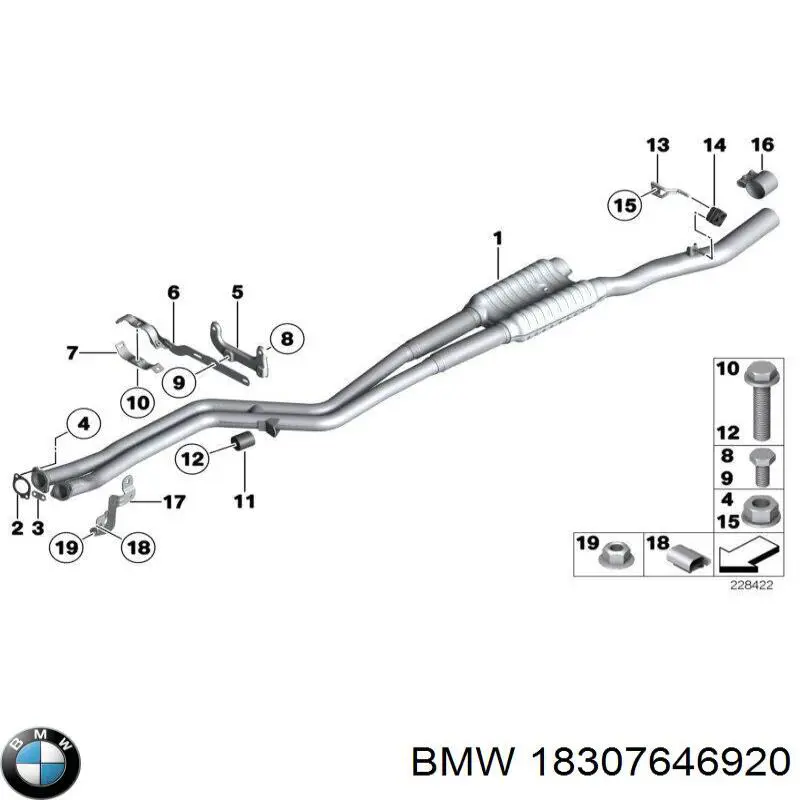  BMW 18307646920 ціна, від 1331.21 USD