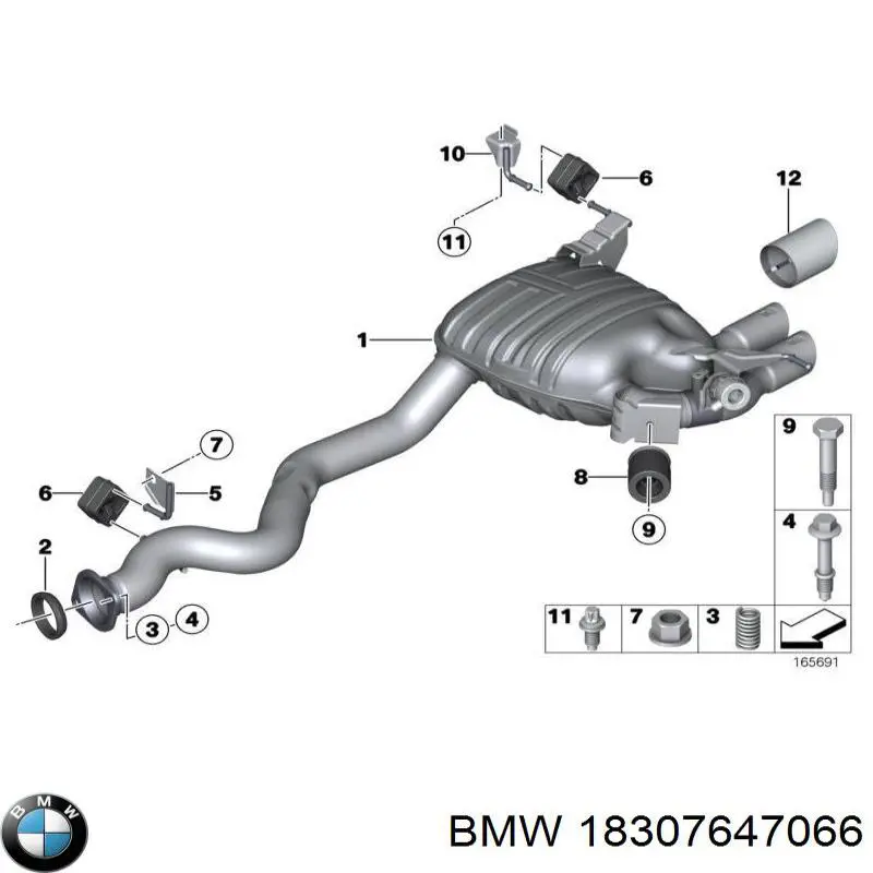 BMW 18307647066 ціна, від 300.90 USD