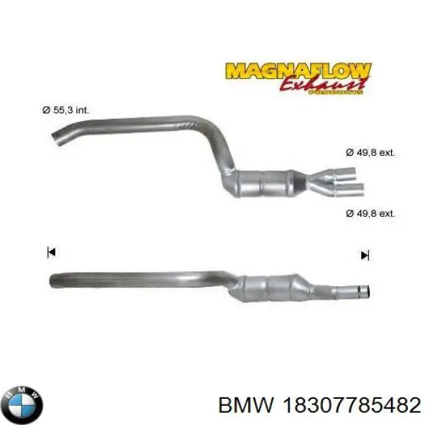 18307785482 BMW Каталітичний нейтралізатор відпрацьованих газів
