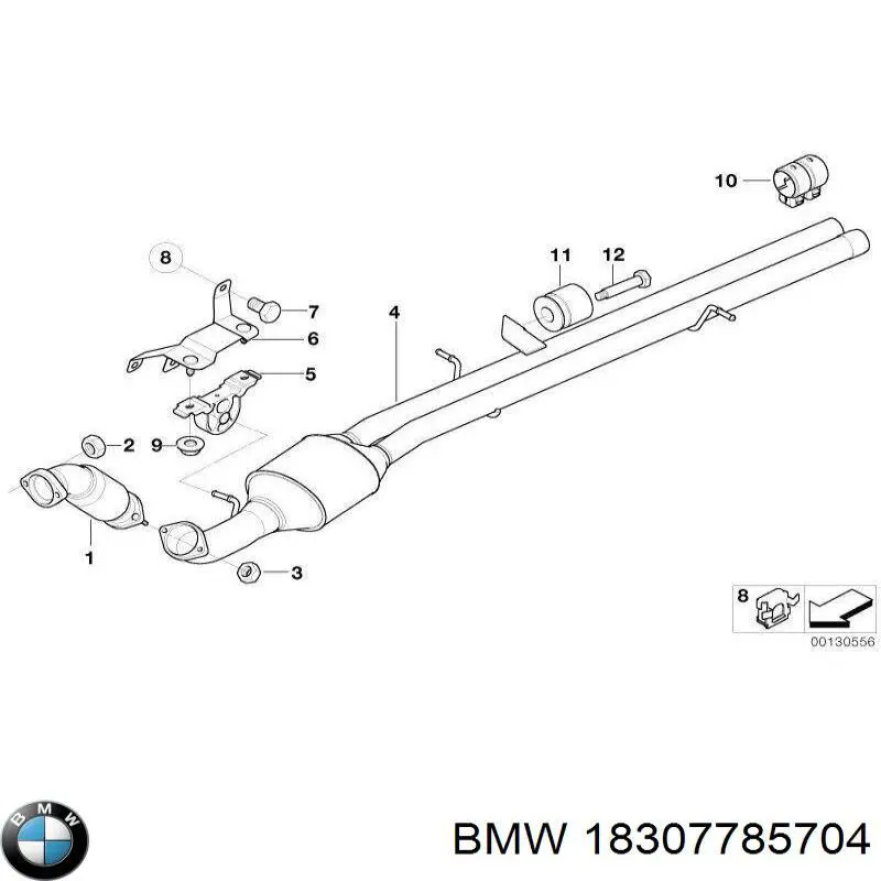Глушник, передня частина BMW 18307785704 ціна, від 339.99 USD