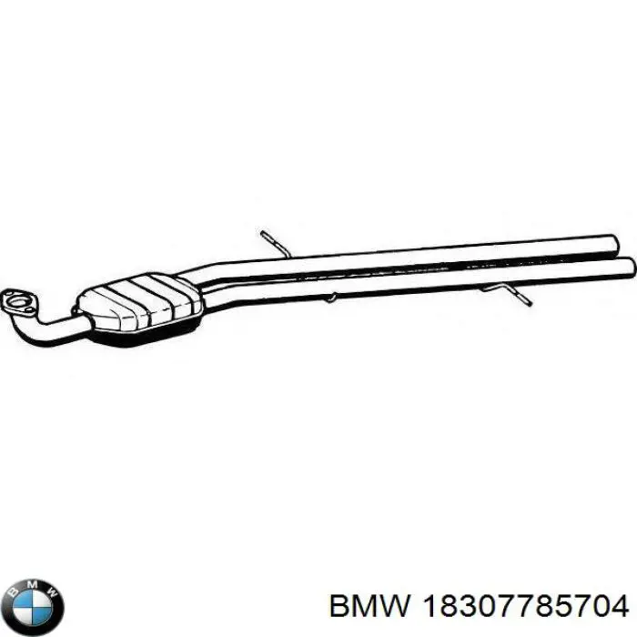 Глушник, передня частина 18307785704 BMW